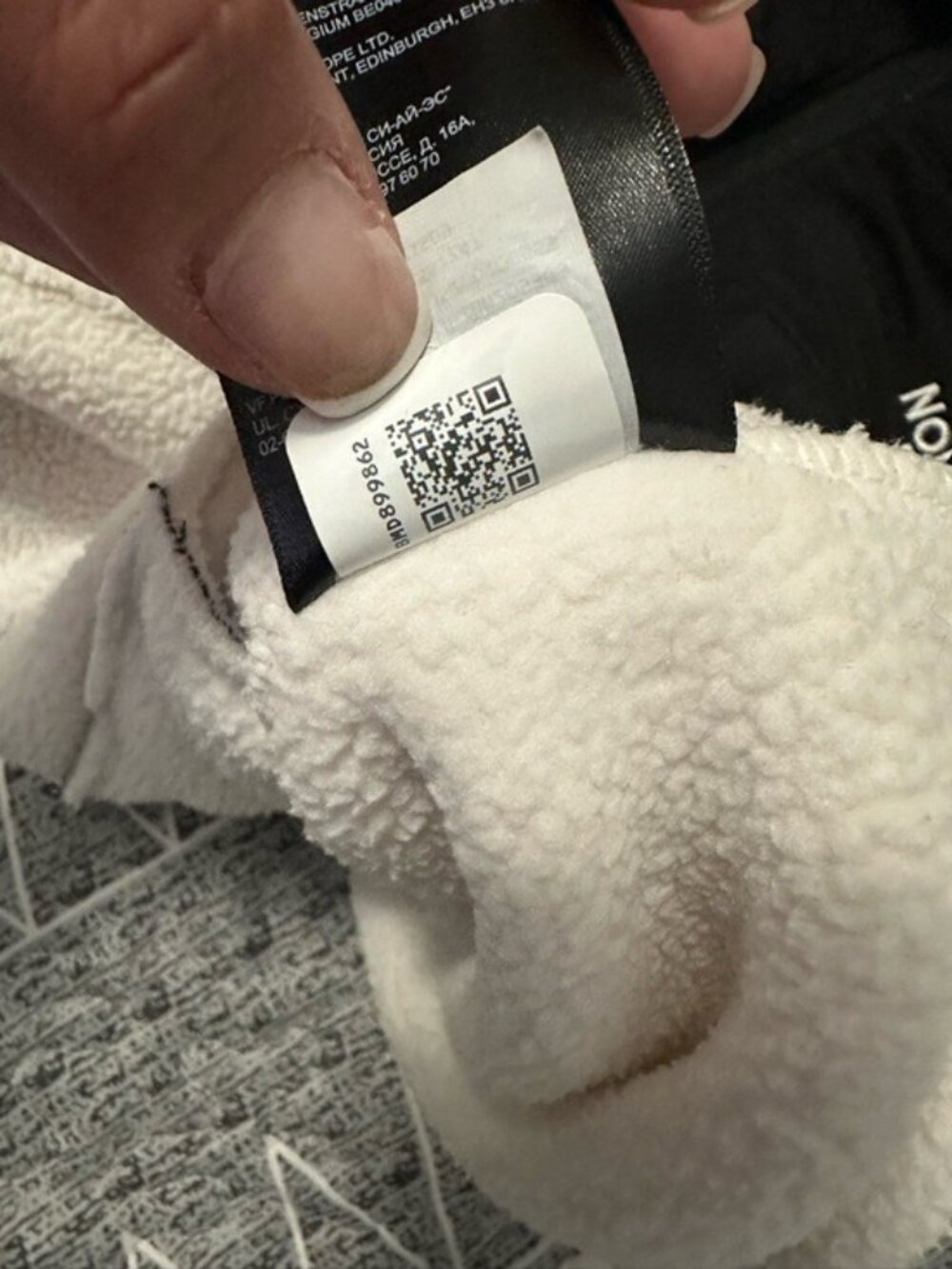 The North Face Denali Crop Fleece Pullover Black White Size M Y2K Gorpcore - Picture 11 of 15